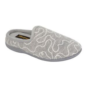 Sleepers Womens/Ladies Tammy Mule Slippers / Gray